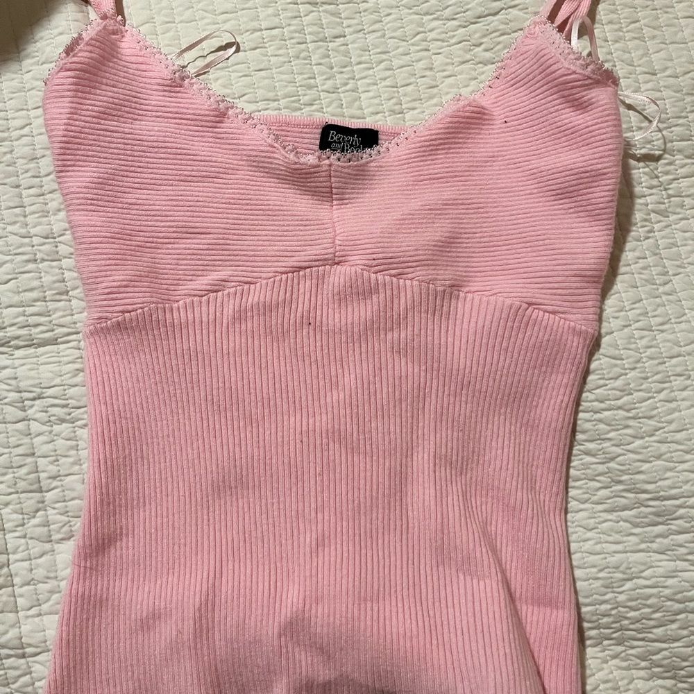 Beyond Pink Ribbed Camisole